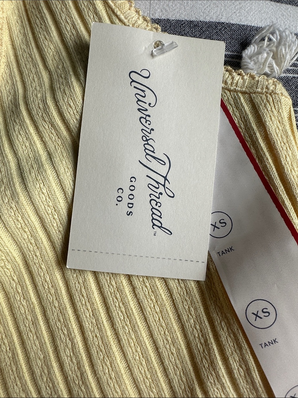 Universal Thread Ribbed Yellow Tank Top - Picture 6 of 8